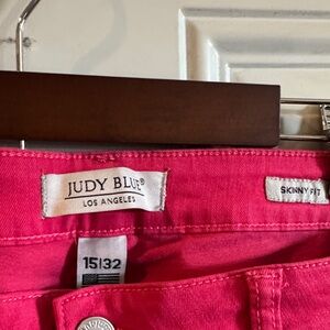 Judy Blue Hot Pink Skinny Jeans